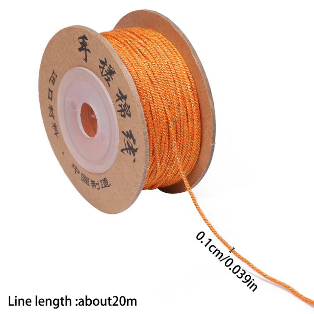 Fio de Algodão 1mm para Joias e Artesanato - 20m por Rolo
