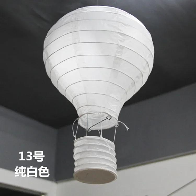 Balão de ar quente de arco-íris para decoração de crianças, luminária de papel para festa de aniversário, casamento, 1 peça - Image 1