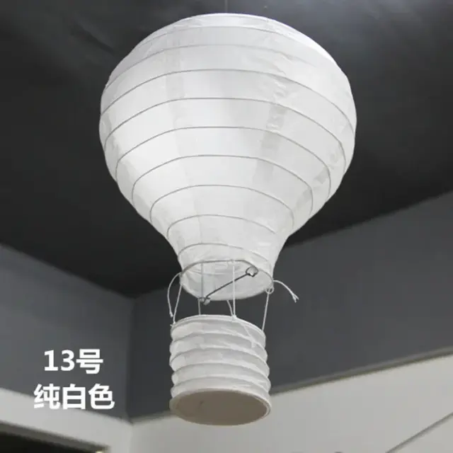 Balão de Ar Quente Arco-Íris para Decoração Infantil e Luminária de Papel para Festas de Aniversário e Casamentos