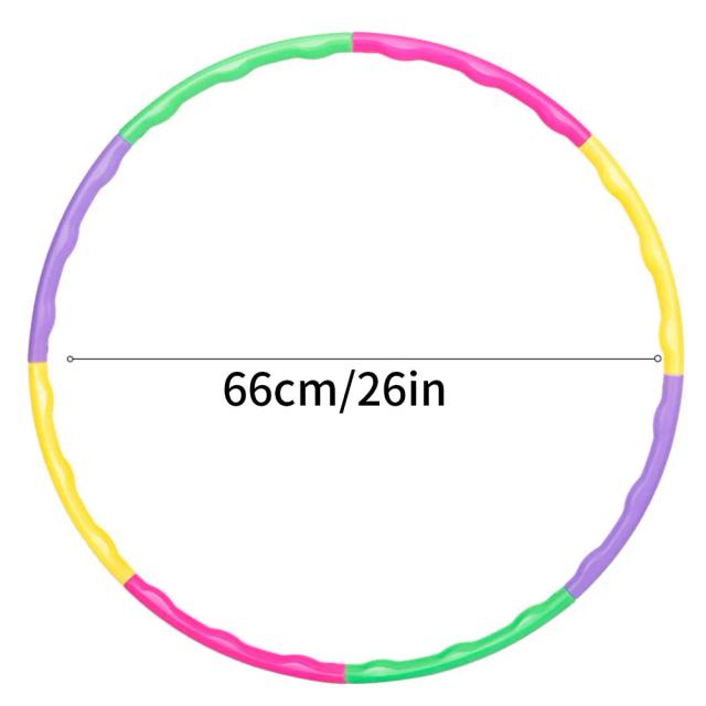 Hula Hoop Portátil com Cor Removível para Crianças - Equipamento de Exercício Divertido e Fitness