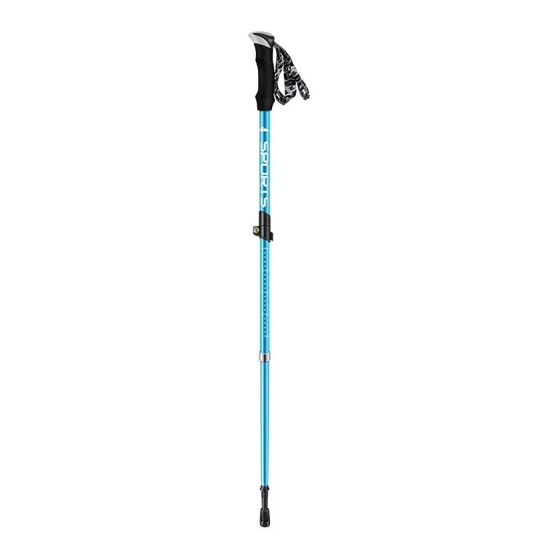 Ultraleve caminhadas pólos para crianças e adultos, cana dobrável, alumínio, 4 seção, cana, camping, 1pc - Image 1
