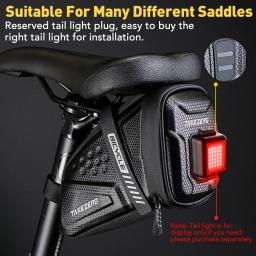Saco de sela de bicicleta impermeável, alforjes listrados reflexivos, Road Bike Tool Holder, Acessórios MTB, Novo, 2023 - Image 3