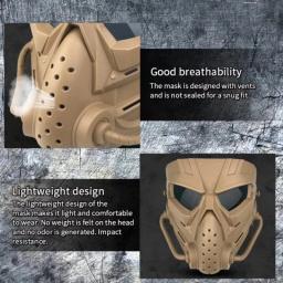 ZLang-Máscara Protetora Completa para Airsoft, Jogo Tático, Crânio Respirável, Ajustável, Traje de Halloween, CS Cosplay, Engraçado - Image 5
