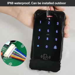 Waterproof Access Control Teclado, Eletrônico Cartões Chave, Dígitos Bloqueio, Sistema Abridor de Porta, RFID Touch Keyboard, IP68, 125KHz - Image 3