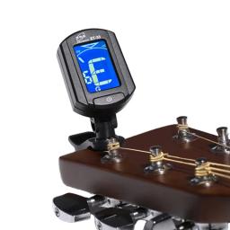 Digital Clip-on Guitar Tuner, eletrônico, calibração, baixo, cavaquinho, violino, bandolim, acústica - Image 5