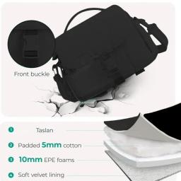 Bolsa de viagem para câmera, à prova d'água, leve, capa protetora para câmera com capa de chuva e suporte para tripé, ombro pequeno - Image 5