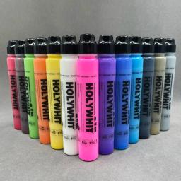 HOLYWHIT-Graffiti Paint Pen, Signature Marker, Adequado para Graffiti em Vidro, Cartão, Plástico, Metal, Liso, 50ml, 12mm - Image 1