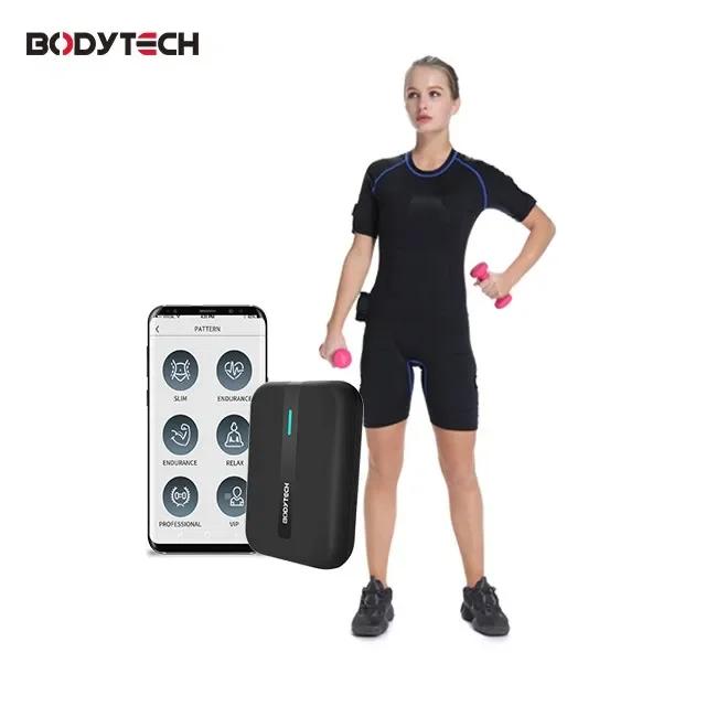 Estimulador Eletro Sem Fio para Fitness: Terno EMS Ideal para Treinos em Casa e na Academia