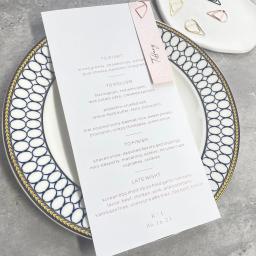 20-100pcs Menus Personalizados Casamento Aniversário Festa Convidado Menu Cartão com Nome Tag e Ouro/Prata Clipe Simples e Bonito - Image 1