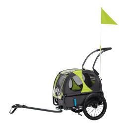 Bike Trailer Cargo Cart for Dogs and Pets, 3 rodas grandes para Off-Road, Mesh Screen - Image 3
