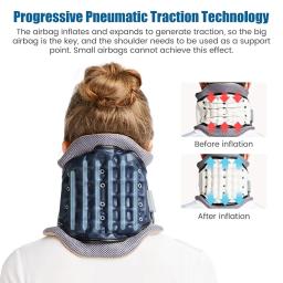 Pescoço Cervical Tração Brace Retractor, maca colarinho, protetor De Órtese, Vertebra Inflável Coluna Fixação, corrector De Postura - Image 4