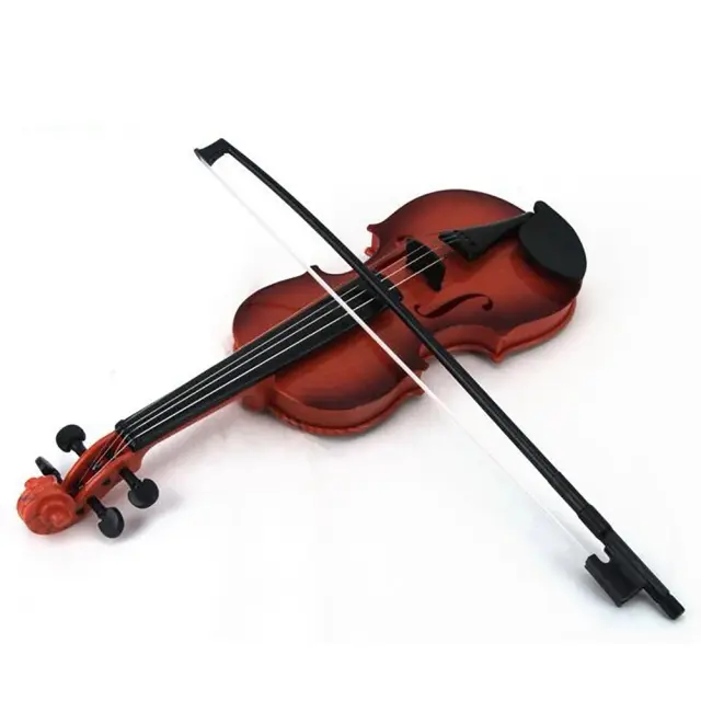 Brinquedo musical de violino ajustável para crianças iniciantes - Presente ideal para festas de aniversário (cor aleatória)