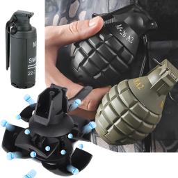 Brinquedo de granada de paintball airsoft, Modelo de brinquedos de granada de nylon, bola de gel de água, Brinquedo desportivo ao ar livre de plástico reutilizável para crianças, jogo CS, - Image 1