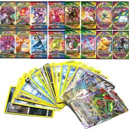 Pokemon Cards for Trading Game, Coleção de Cartas, Cartões de Brinquedo, Francês, Espanhol, Flash, Força, Impulsionar, Original, PERDIDO - Image 4
