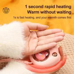 USB Recarregável Cat Paw Hand Warmer, Aquecedor de Bolso para Camping, Escritório, Escola, Exterior, Tempo Frio, Aquecimento Rápido - Image 2