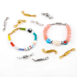 2 conjunto prendedores forte fivela magnética com lagosta fecho de couro cordão pulseira colar fim fecho conectores diy jóias fazendo - Image 6