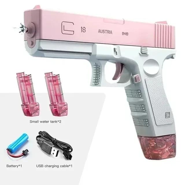 Totalmente automático pistola de água elétrica, brinquedo do tiro, praia e entretenimento ao ar livre, presentes para crianças e adultos, M416 - Image 1