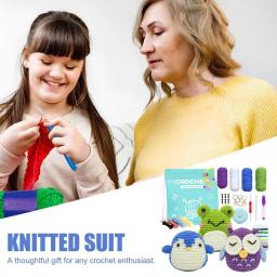 Kit de crochê para iniciantes, agulha de lã para feltragem, conjunto de ferramentas de crochê, faça você mesmo, fornecimento de feltragem para meninos e meninas, faça você mesmo - Image 4