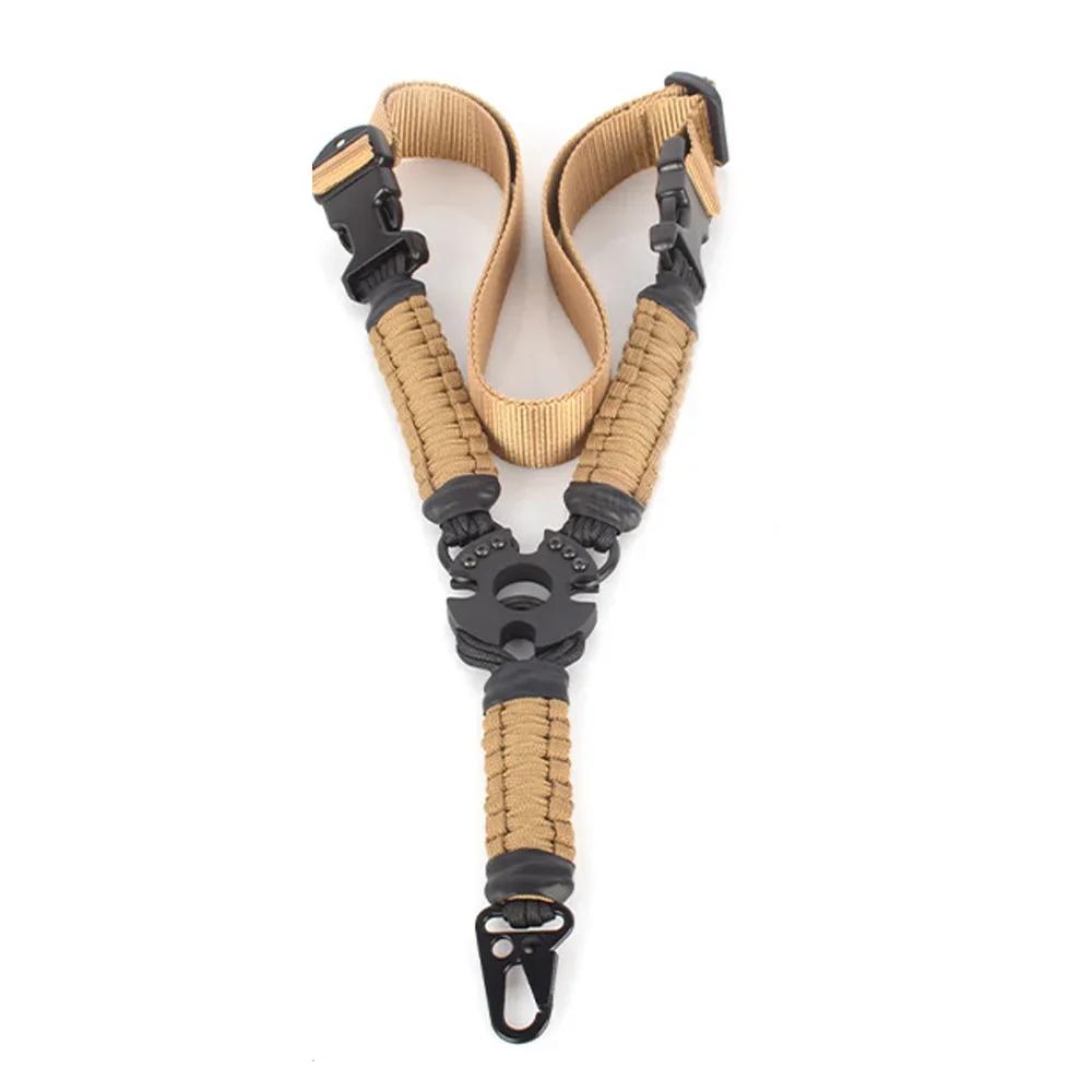 Tactical Single Point Gun Sling, Nylon durável Webbing, Multiuse Rifle Shoulder Strap, Cinto de espingarda ajustável para caça - Image 1
