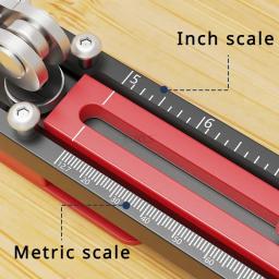 Alumínio Precision Gecko Gauge, ajustável Stepped Board, instalação Jig, painel de parede, métrica Polegada Escala Dupla, 1 Conjunto - Image 2