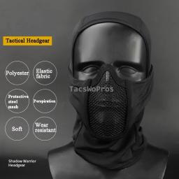 Airsoft balaclava tático para paintball, máscara facial completa, respirável, para caça ao ar livre, wargame, proteção cs - Image 5