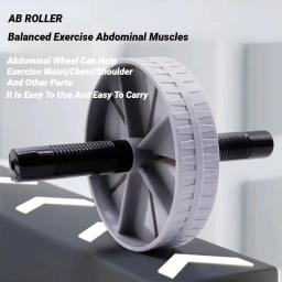 Roda Ab Roller - Alças ergonômicas antiderrapantes para fortalecimento muscular central, equipamento silencioso de exercício de ginástica em casa com tapete de joelheira - Image 2