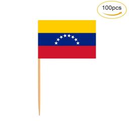 Mini bandeira para coquetel e cupcake, conjunto de 100 peças, acessórios do partido, bar e restaurante - Image 1
