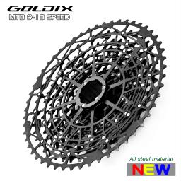 Goldix ultraleve bicicleta cassete roda livre material de aço carbono 9/10/11/12/13 velocidade hg estrutura roda dentada para mountain bike - Image 1