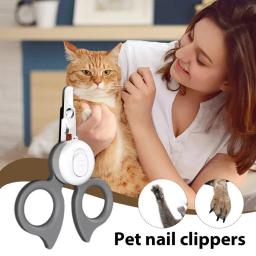 Cortador de unhas para animais de estimação iluminado cortador de unhas universal com luz anti-corte linha de sangue nova - Image 3