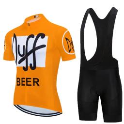 Conjunto de camisas de ciclismo dos homens verão 2024 duff vermelho mtb bicicleta manga curta roupas ao ar livre secagem rápida ropa de ciclismo hombre - Image 5