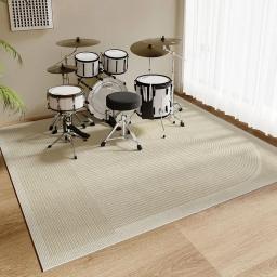 Tapete de conjunto de bateria de instrumento musical, tapete de sala de música, isolamento acústico e absorção de choque, tapete de área grande, decoração de casa, M - Image 3