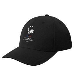 Boné de beisebol para homens e mulheres, galo da França, futebol, esportes, duas estrelas, chapéu engraçado, chapéu de festa, bonés - Image 1