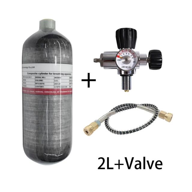 Cilindro Fibra Carbono HPA 300Bar 2L M18*1.5