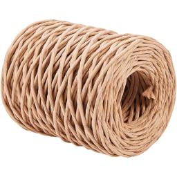 55 jardas floral ferro ligação haste fio 2mm papel embrulhado corda de rattan fio de papel rústico para buquês de flores diy artesanato embrulho de presente - Image 1