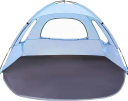 Toldo portátil multi-pessoa para acampamento ao ar livre e festa, proteção solar casual, barraca de praia respirável, tamanho 210x140x115cm - Image 6