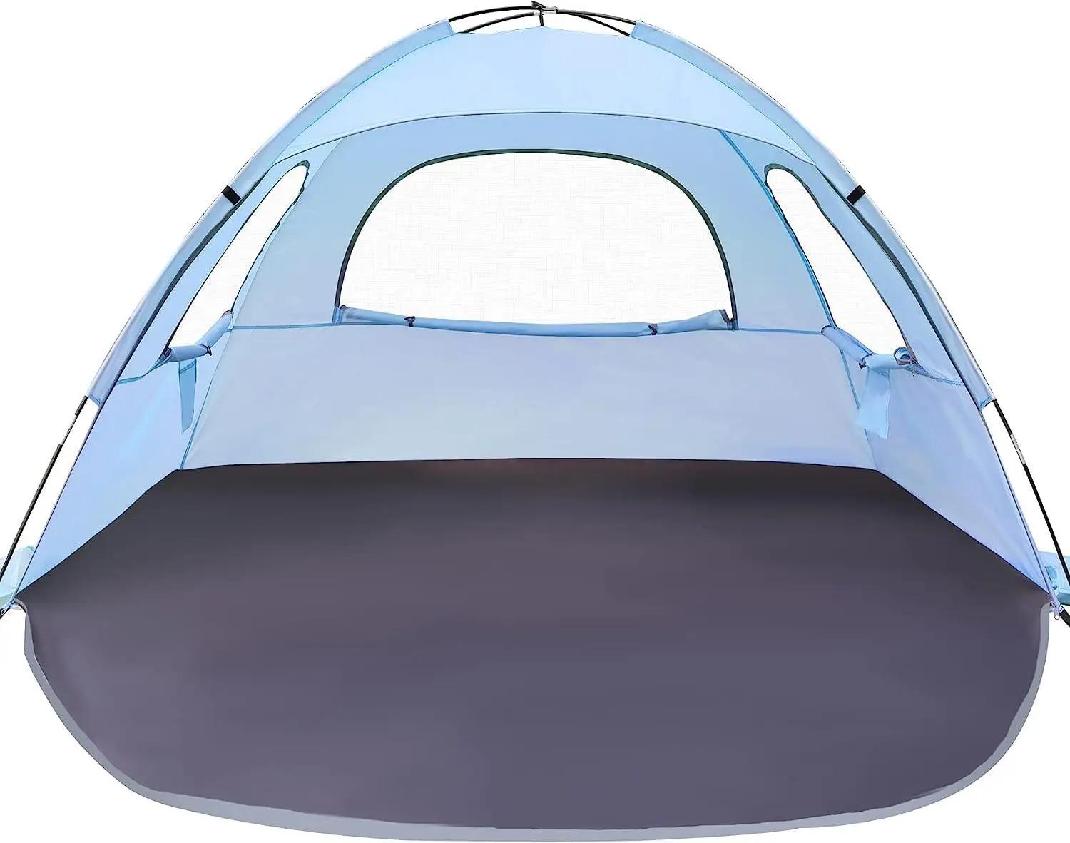 Toldo portátil multi-pessoa para acampamento ao ar livre e festa, proteção solar casual, barraca de praia respirável, tamanho 210x140x115cm - Image 1
