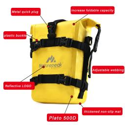 Crash Bar Dry Bag para motocicleta, saco de pára-choques de motor impermeável, grande capacidade, saco lateral do tanque ao ar livre, pacote de ferramentas, sela lateral, IPX-7, 8L - Image 4