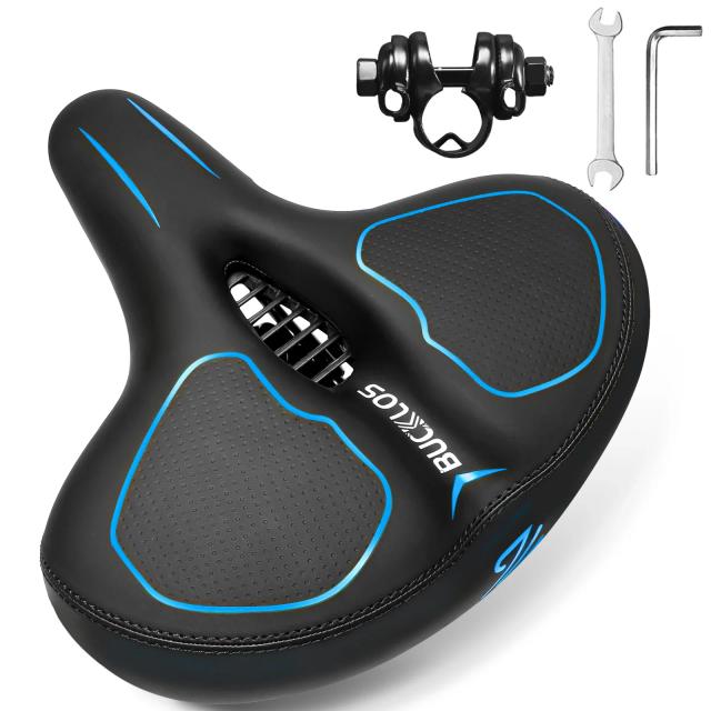 Bucklos Sela de Bicicleta Ampliada Conforto Superior 950g