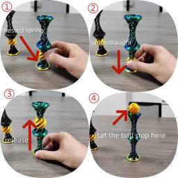 3D Impresso Espiral Cone Espiral Pirâmide Brinquedos Tridimensional Pirâmide Passthrough Fidget Toy Pirâmide Jogo ה  - Image 5