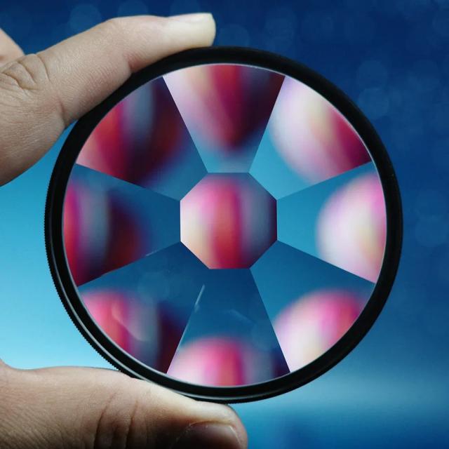 Filtro de Lente Prisma 77mm Vidro Caleidoscópio para Efeitos Visuais Criativos DSLR