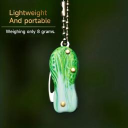Criativo mini faca dobrável pingente chaveiro padrão bonito repolho canivete de aço inoxidável acessórios para ferramentas portáteis ao ar livre - Image 1