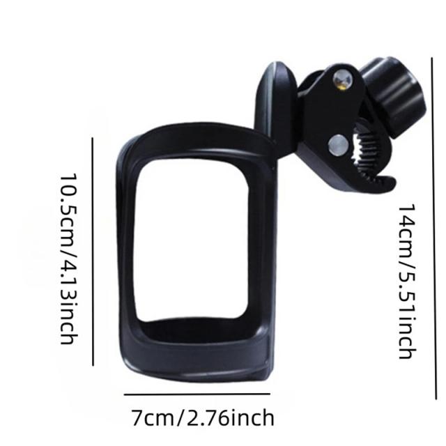 Suporte de Copo Ajustável Universal para Bicicletas e Motocicletas - Porta Garrafa para Ciclismo, Carrinhos de Bebê e Acessórios Outdoor