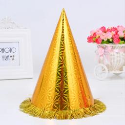 Cone Chapéus com Borla Brilhante para Crianças e Adultos, Festa de Aniversário, Mix Color, 18Pcs - Image 4
