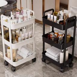 Carrinho De Armazenamento Multifuncional Móvel Com Rodas, Carrinho De Quarto, Organizador De Cozinha, Estante Multi Armazenamento - Image 1