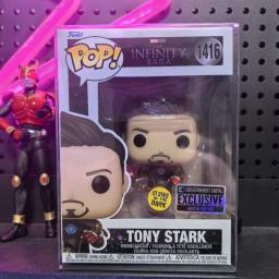 Figura de ação do Homem de Ferro da Marvel Funko POP Tony Stark # 130 figuras de edição limitada modelo brinquedos colecionáveis bonecas decoração de mesa - Image 1