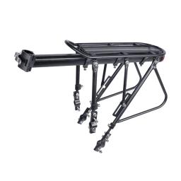 Universal Bike Bagagem Carrier, traseira Bike Rack, fácil de instalar, ajustável, rack de carga para Road Bike, 132-242 lbs Capacidade - Image 4