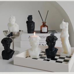David estátua vela perfumada, lembrança criativa, presente decorativo, Venus Styling cera, atacado - Image 5