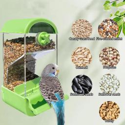 Alimentador automático do pássaro para a gaiola do papagaio, Suprimentos de alimentação do pássaro, Adequado para periquitos e pombos, Acessórios gaiola - Image 1