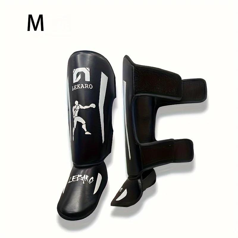 Boxe Profissional Luta Caneleiras para Adultos, Proteção Perna Taekwondo, Muay Thai Mma, 1 Par - Image 1