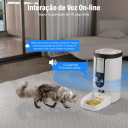 Newpet 4L alimentador automático para gatos tigela automática inteligente para animais de estimação APP com câmera Controle remoto Tigelas grandes para cães dispensador de alimentos para gatos - Image 3